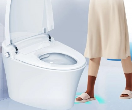 航標(biāo)新品丨黑科技，凈力沖，雙感沖水·抗菌智能馬桶WZ5011/2