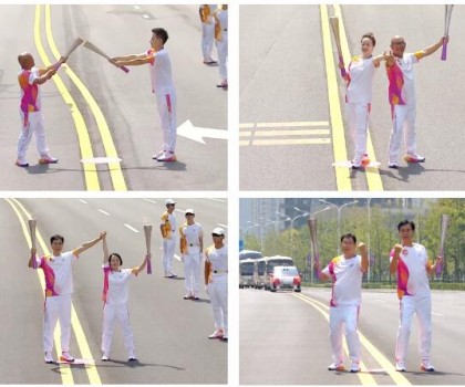 亞運火炬傳遞，蒙娜麗莎微笑登場！